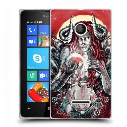 Дизайнерский пластиковый чехол для Microsoft Lumia 435 Тату эстетика