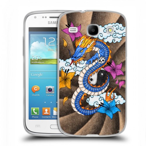 Дизайнерский пластиковый чехол для Samsung Galaxy Core Японские тату