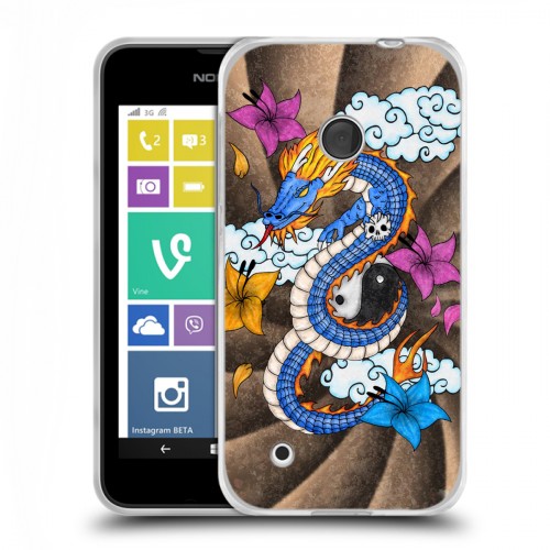 Дизайнерский пластиковый чехол для Nokia Lumia 530 Японские тату