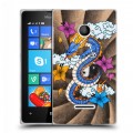 Дизайнерский пластиковый чехол для Microsoft Lumia 435 Японские тату