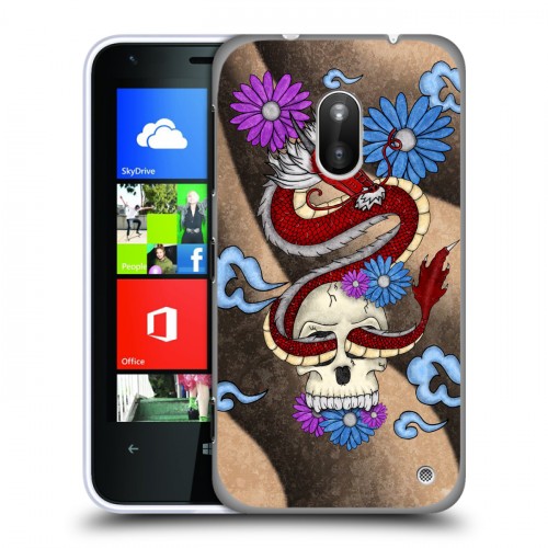 Дизайнерский пластиковый чехол для Nokia Lumia 620 Японские тату