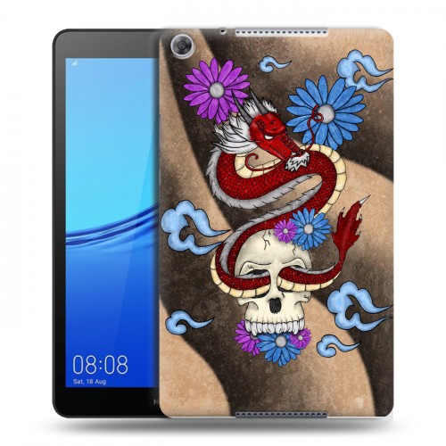 Дизайнерский силиконовый чехол для Huawei MediaPad M5 lite 8 Японские тату