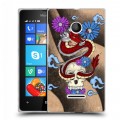 Дизайнерский пластиковый чехол для Microsoft Lumia 435 Японские тату