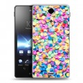 Дизайнерский пластиковый чехол для Sony Xperia TX Новогодние паттерны