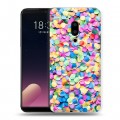 Дизайнерский пластиковый чехол для Meizu 15 Plus Новогодние паттерны