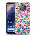 Дизайнерский силиконовый чехол для Nokia 9 PureView Новогодние паттерны