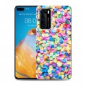 Дизайнерский пластиковый чехол для Huawei P40 Новогодние паттерны