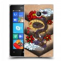 Дизайнерский пластиковый чехол для Microsoft Lumia 435 Японские тату