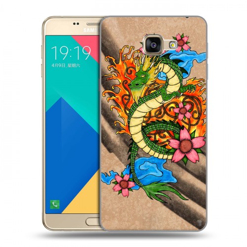 Дизайнерский силиконовый чехол для Samsung Galaxy A9 Японские тату