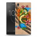 Дизайнерский пластиковый чехол для Sony Xperia L1 Японские тату