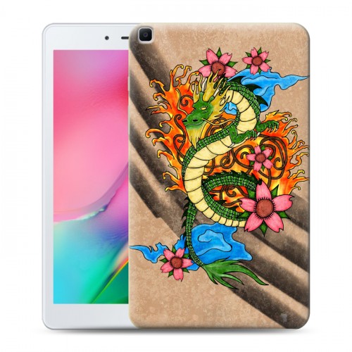 Дизайнерский силиконовый чехол для Samsung Galaxy Tab A 8.0 (2019) Японские тату