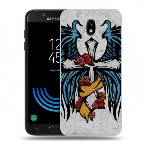 Дизайнерский пластиковый чехол для Samsung Galaxy J5 (2017) Тату и крылья