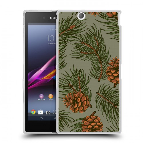 Дизайнерский пластиковый чехол для Sony Xperia Z Ultra  Новогодние паттерны