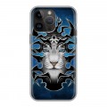 Дизайнерский силиконовый с усиленными углами чехол для Iphone 14 Pro Max Племенные животные