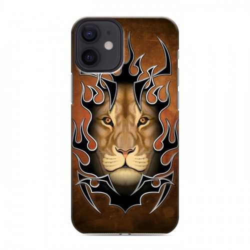 Дизайнерский силиконовый с усиленными углами чехол для Iphone 12 Mini Племенные животные