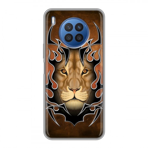 Дизайнерский силиконовый с усиленными углами чехол для Huawei Nova 8i Племенные животные