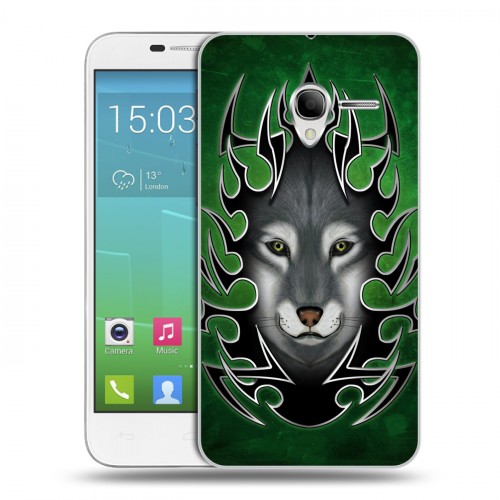 Дизайнерский силиконовый чехол для Alcatel One Touch POP 3 5 Племенные животные