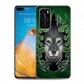 Дизайнерский пластиковый чехол для Huawei P40 Племенные животные