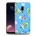 Дизайнерский пластиковый чехол для Meizu 15 Plus Новогодние паттерны