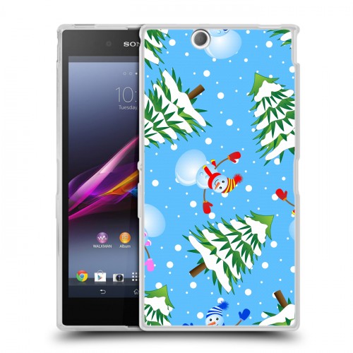 Дизайнерский пластиковый чехол для Sony Xperia Z Ultra  Новогодние паттерны