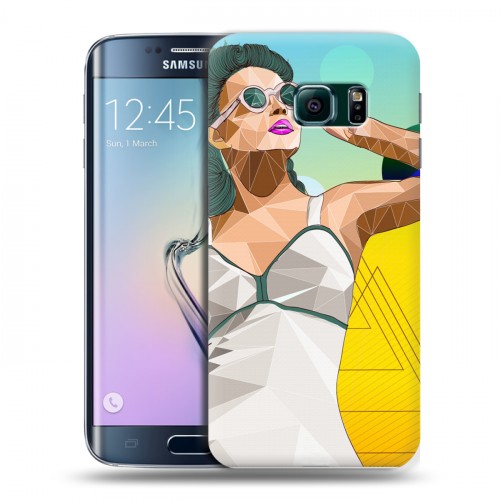 Дизайнерский пластиковый чехол для Samsung Galaxy S6 Edge Винтажные портреты