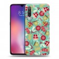 Дизайнерский силиконовый с усиленными углами чехол для Xiaomi Mi9 Новогодние паттерны