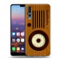 Дизайнерский силиконовый с усиленными углами чехол для Huawei P20 Pro Винтажное радио