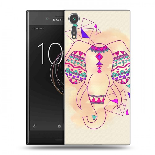 Дизайнерский пластиковый чехол для Sony Xperia XZs Ацтекские фантазии