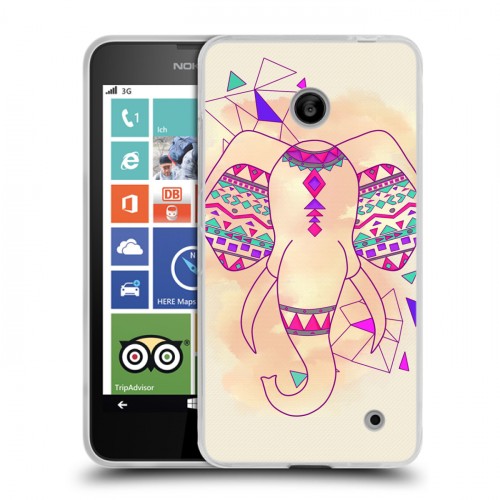 Дизайнерский пластиковый чехол для Nokia Lumia 630/635 Ацтекские фантазии
