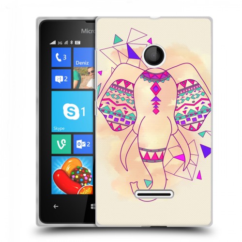 Дизайнерский пластиковый чехол для Microsoft Lumia 435 Ацтекские фантазии