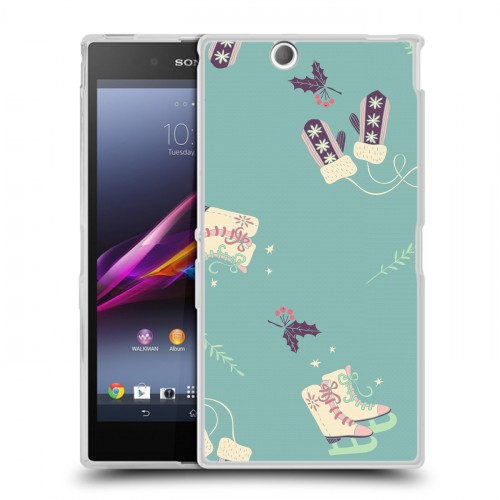 Дизайнерский пластиковый чехол для Sony Xperia Z Ultra  Новогодние паттерны