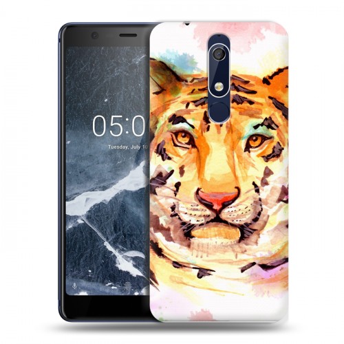 Дизайнерский пластиковый чехол для Nokia 5.1 Живописные животные