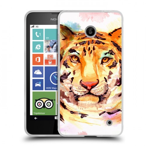 Дизайнерский пластиковый чехол для Nokia Lumia 630/635 Живописные животные