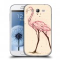 Дизайнерский пластиковый чехол для Samsung Galaxy Grand Животное цветение