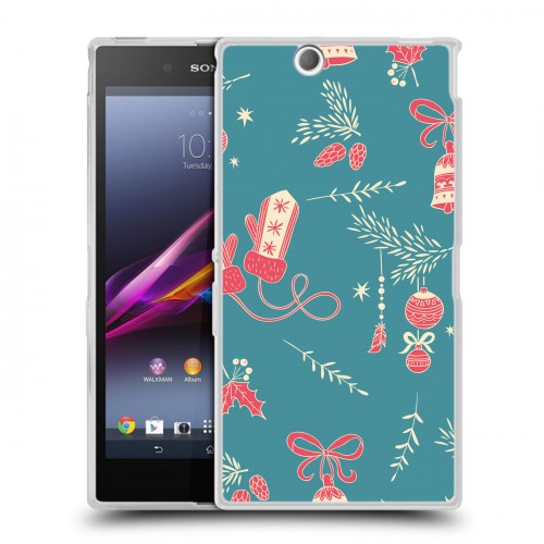 Дизайнерский пластиковый чехол для Sony Xperia Z Ultra  Новогодние паттерны