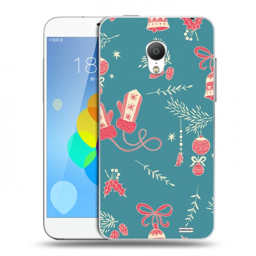 Дизайнерский пластиковый чехол для  Meizu MX3 Новогодние паттерны