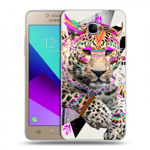 Дизайнерский силиконовый с усиленными углами чехол для Samsung Galaxy J2 Prime Животный стиль