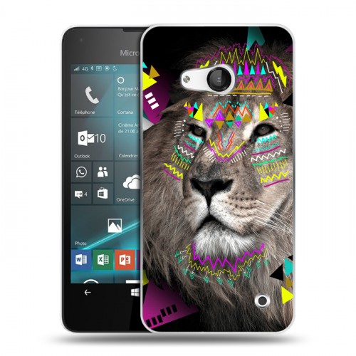 Дизайнерский пластиковый чехол для Microsoft Lumia 550 Животный стиль
