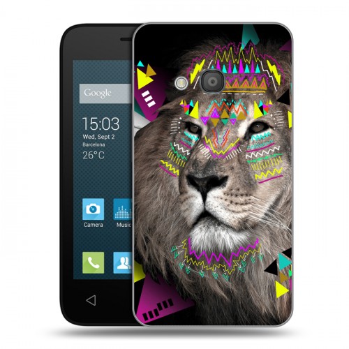 Дизайнерский силиконовый чехол для Alcatel One Touch Pixi 4 (4) Животный стиль