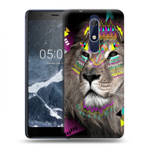 Дизайнерский пластиковый чехол для Nokia 5.1 Животный стиль