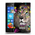 Дизайнерский пластиковый чехол для Microsoft Lumia 435 Животный стиль