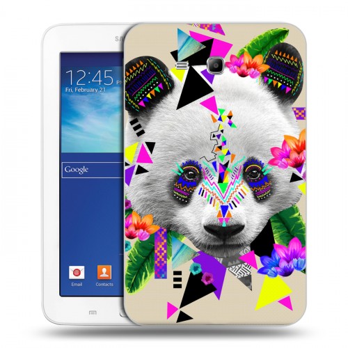 Дизайнерский силиконовый чехол для Samsung Galaxy Tab 3 Lite Животный стиль