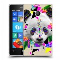 Дизайнерский пластиковый чехол для Microsoft Lumia 435 Животный стиль