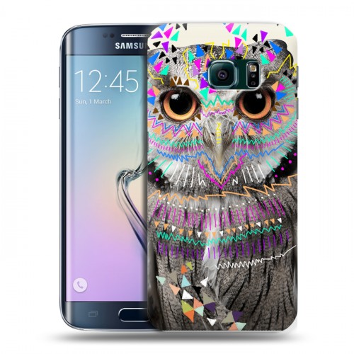 Дизайнерский пластиковый чехол для Samsung Galaxy S6 Edge Животный стиль