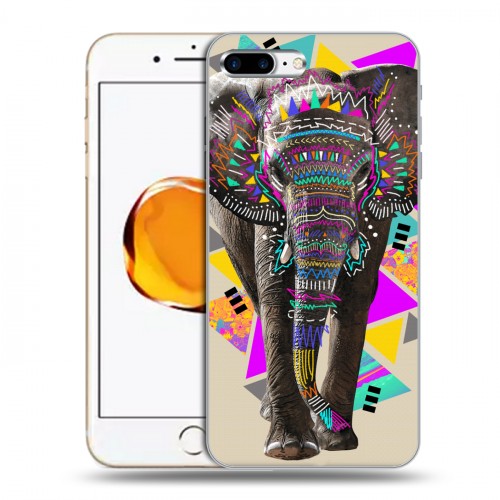 Дизайнерский силиконовый чехол для Iphone 7 Plus / 8 Plus Животный стиль