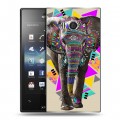 Дизайнерский пластиковый чехол для Sony Xperia acro S Животный стиль