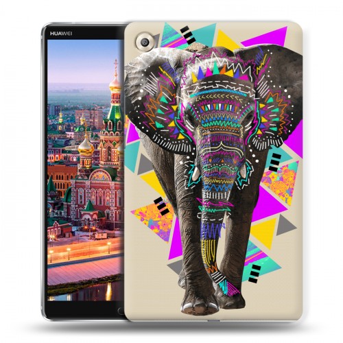 Дизайнерский пластиковый чехол для Huawei MediaPad M5 8.4 Животный стиль