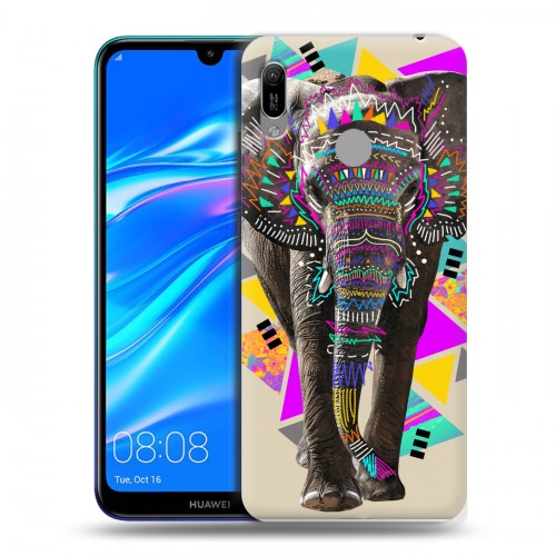 Дизайнерский пластиковый чехол для Huawei Y6 (2019) Животный стиль