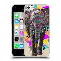 Дизайнерский пластиковый чехол для Iphone 5c Животный стиль