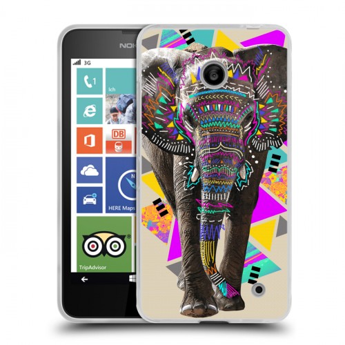 Дизайнерский пластиковый чехол для Nokia Lumia 630/635 Животный стиль